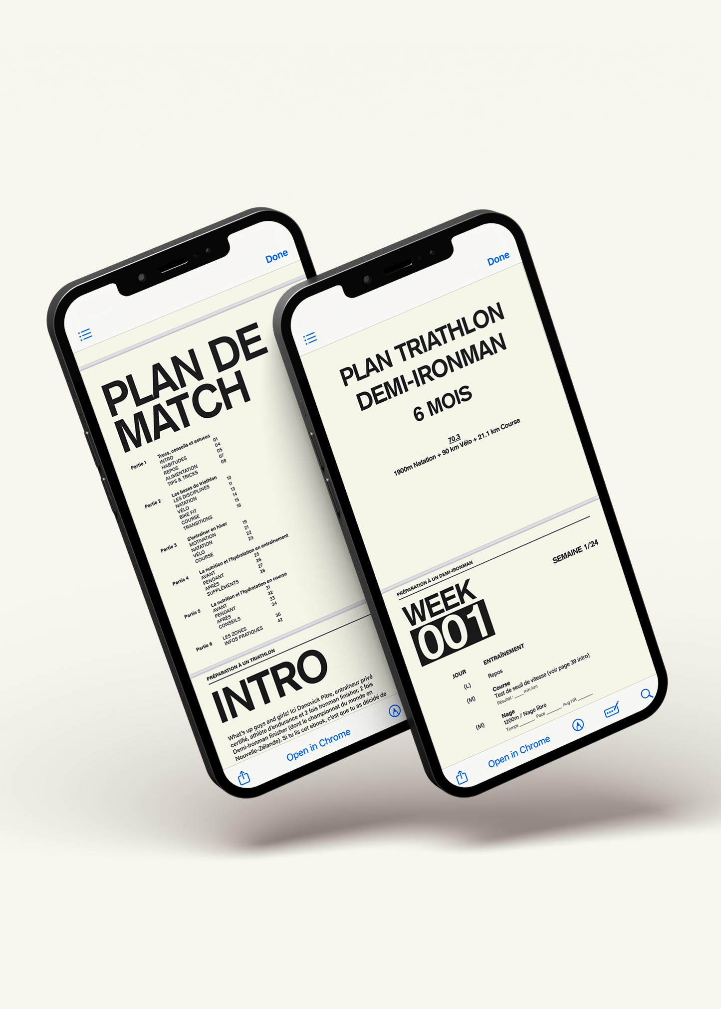 Programme de triathlon Demi-Ironman